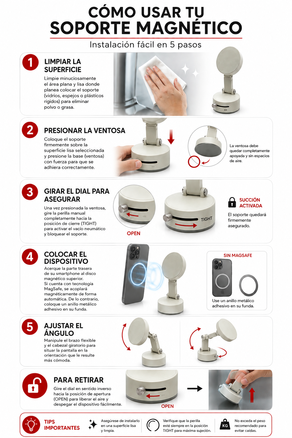 VacuLock 360 en uso